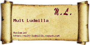 Mult Ludmilla névjegykártya